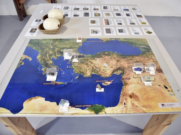 Χάρτης της Ανατολικής Μεσογείου με τους θαλάσσιους δρόμους