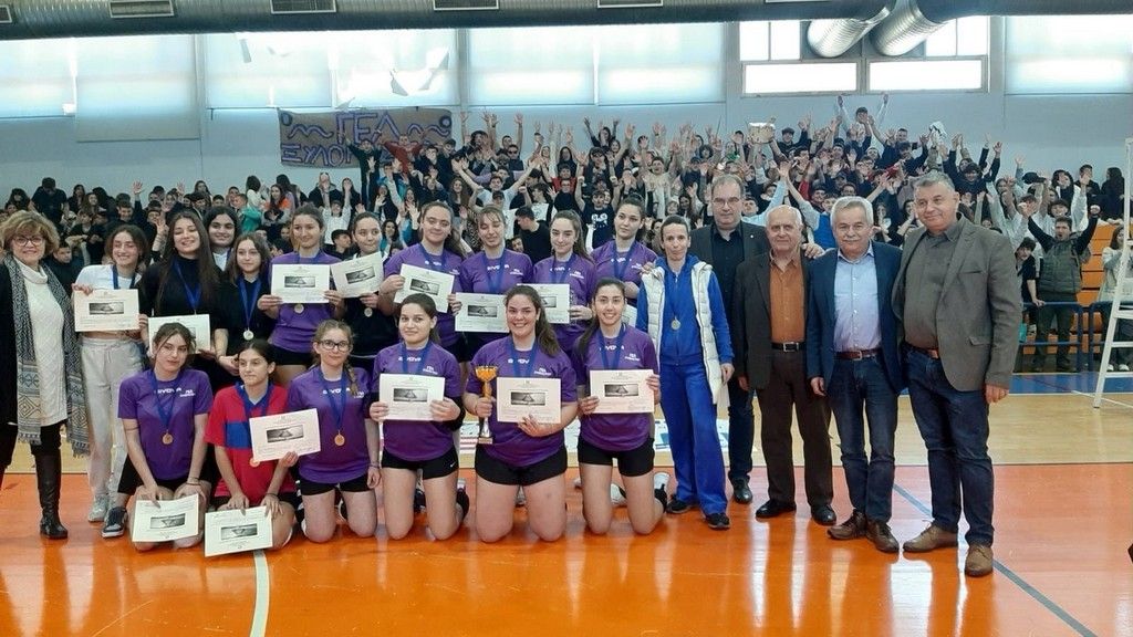 Κυπελλούχος η ομάδα βόλεϊ κοριτσιών του ΓΕΛ Ξυλοκάστρου