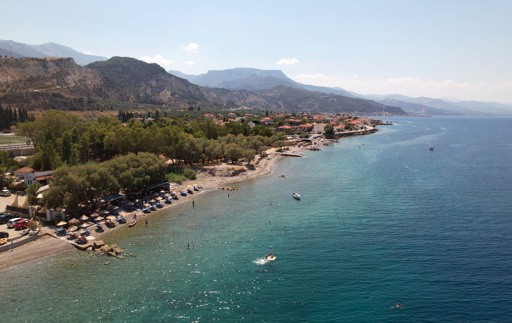 Der Strand von Sarandapichiotika