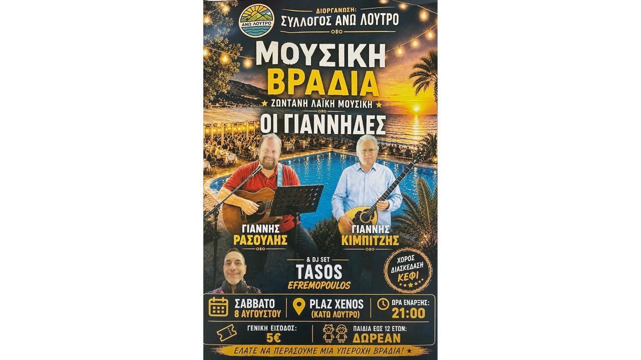 Μουσική Βραδιά με τους «Γιάννηδες»